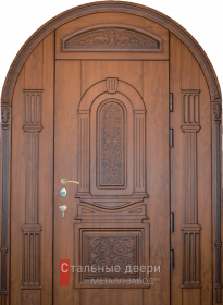 Стальная дверь Арочная дверь №1 с отделкой Массив дуба