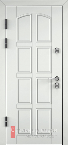 Металлическая дверь МДФ цвет белый №10